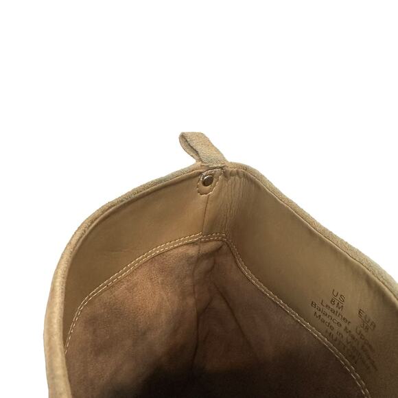 Sam Edelman Hutton  Over-The-Knee Boot Suede Tan Leather Pull On Heeled 8 - Picture 9 of 11